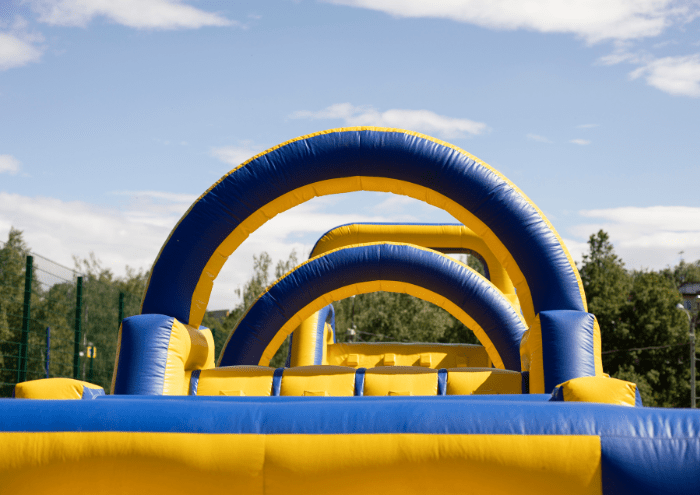 Inflatable assault course for schools